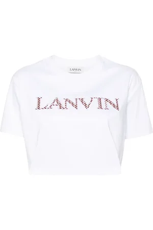 Lanvin Logo-embroidered cotton T-shirt