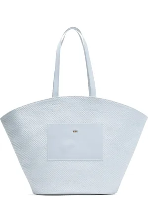 Nº21 Panier woven raffia tote bag