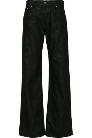 Missoni Lurex-detailing logo-patch jeans