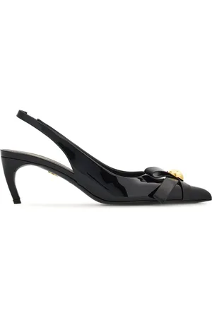 Salvatore Ferragamo 55mm bow-detail patent leather pumps
