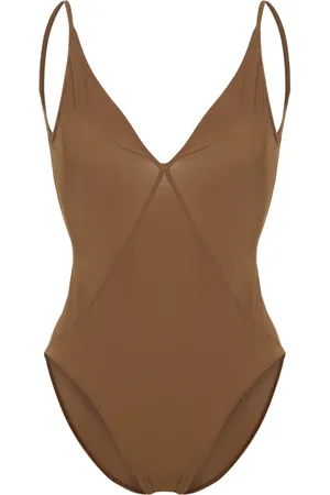 Rick Owens V-neck one-piece swimsuit