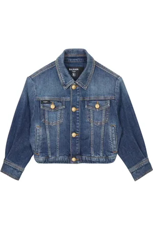 Balmain Embossed-button cropped jacket
