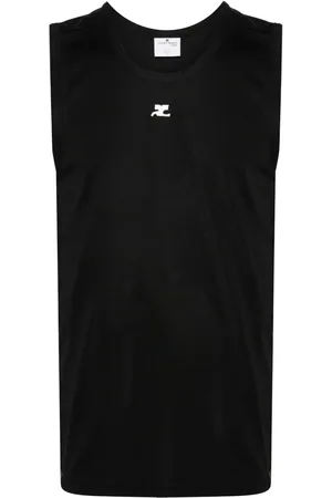 Courrèges Logo-appliqué top