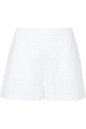 Missoni Zigzag-woven mesh-design shorts