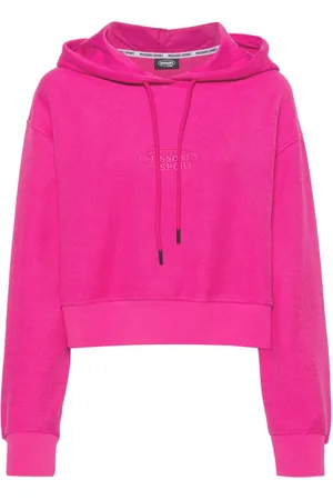 Missoni Embroidered-logo cropped hoodie