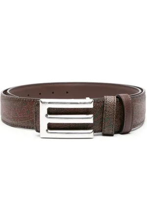 Etro Paisley-print logo-buckle belt