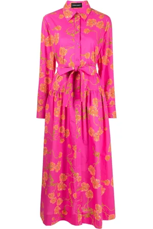 Cynthia Rowley Floral-print cotton midi dress