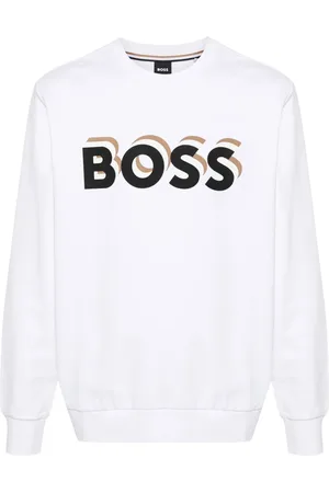 HUGO BOSS Logo-print cotton sweatshirt