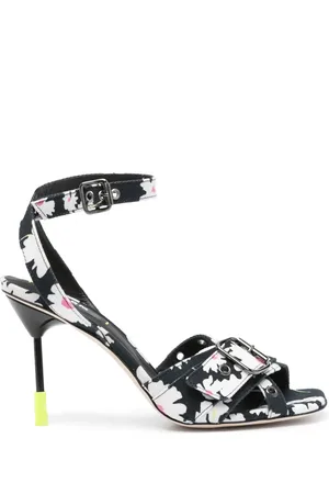 Msgm 105mm floral-print sandals