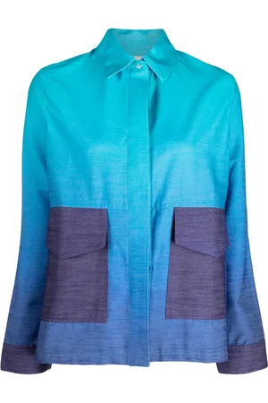 Bambah Gradient-effect linen shirt