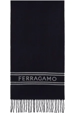 Salvatore Ferragamo Logo-knitted cashmere scarf