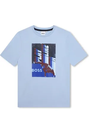 HUGO BOSS Graphic-print cotton-jersey T-shirt