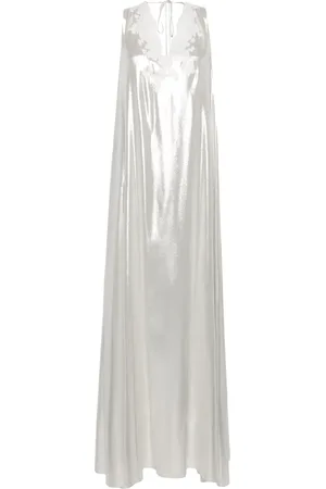 CARINE GILSON Lace-detail lurex kaftan