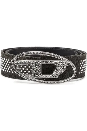 Diesel B-1DR Strass leather belt