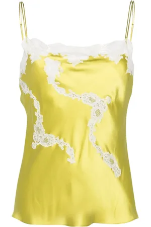 CARINE GILSON Lace-detail silk camisole