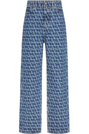 VALENTINO GARAVANI Toile Iconographe straight-leg jeans