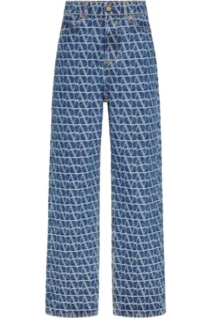 VALENTINO GARAVANI Toile Iconographe straight-leg jeans