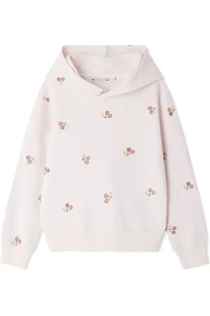 BONPOINT Tita cherry-embroidered cotton hoodie