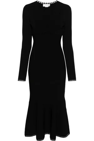 Victoria Beckham Plunging V-neck midi dress