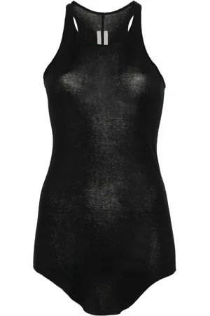 Rick Owens Ribbed organic-cotton top