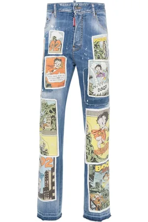 Dsquared2 Betty Boop straight-leg jeans