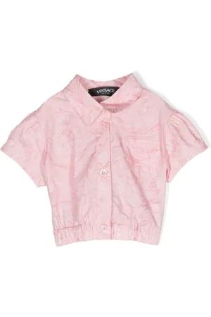 VERSACE Baroque-print buttoned blouse