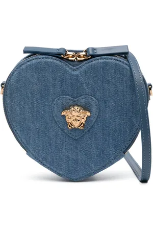 VERSACE Medusa Head denim crossbody bag