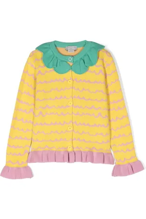 Stella McCartney Pineapple intarsia-knit cotton cardigan
