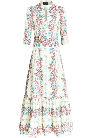 Etro Floral-print midi dress
