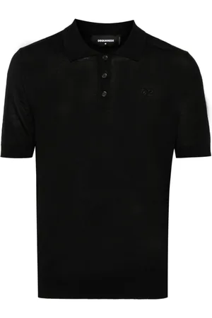 Dsquared2 Embroidered-logo ribbed polo shirt