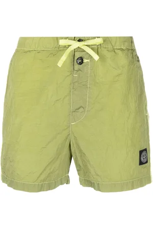Stone Island Compass-patch swim shorts
