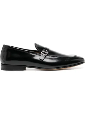 Moreschi penny-slot leather loafers - Black