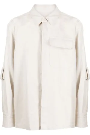 Helmut Lang Cotton-linen twill shirt