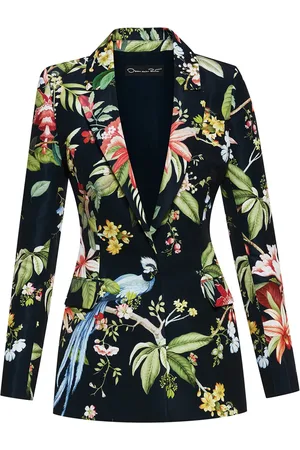 Oscar de la Renta Flora & Fauna Faille blazer
