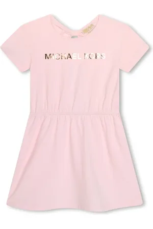 Michael Kors Logo-print organic-cotton dress