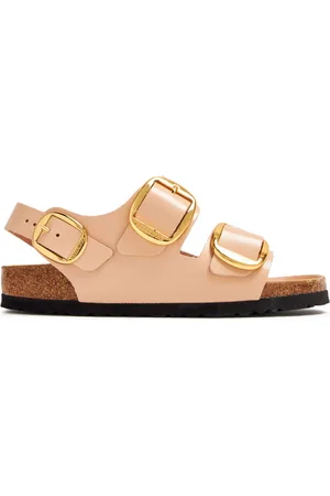 Birkenstock Side-buckle slingback leather sandals