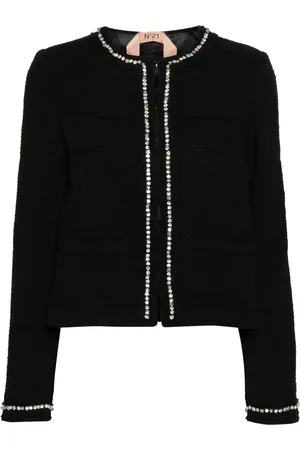 Nº21 Gem-embellished tweed jacket