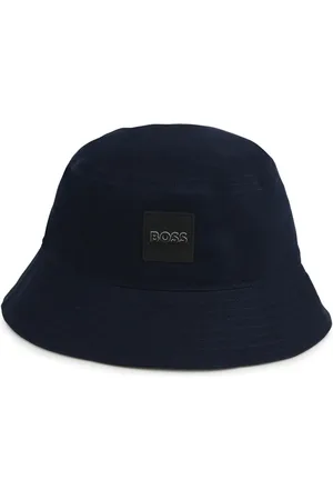 HUGO BOSS Logo-appliqué cotton bucket hat