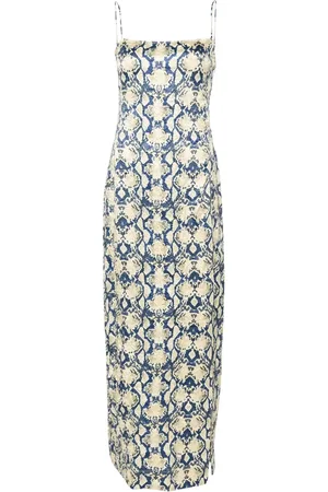 Ganni Snake-print maxi dress
