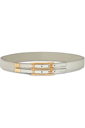 Etro Double-buckle leather belt