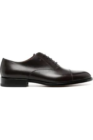 Moreschi Cleveland panelled leather oxford shoes