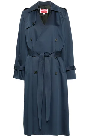 Kenzo Double-breasted belted trench coat