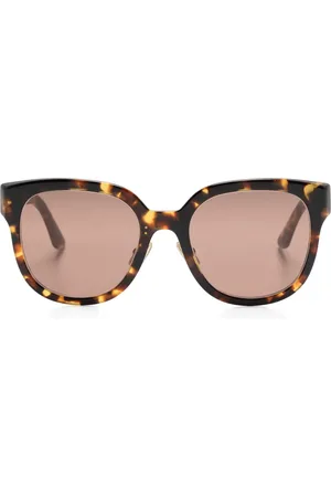 Miu Miu Logo-lettering square-frame sunglasses