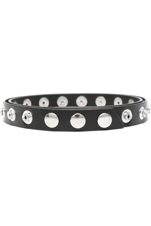 The Attico Press-stud leather belt