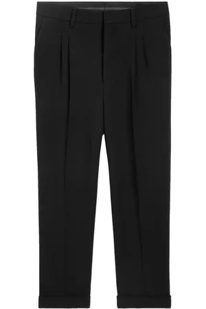 Ami Pressed-crease tapered trousers