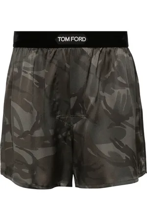 Tom Ford Camouflage-pattern silk boxer briefs