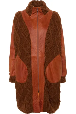 A.N.G.E.L.O. Vintage Cult 2000s knitted-panelling coat