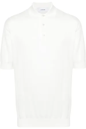 LARDINI Logo-embroidered cotton polo shirt