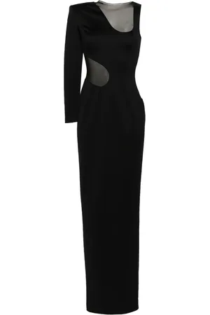JEAN-LOUIS SABAJI Asymmetric cut-out gown