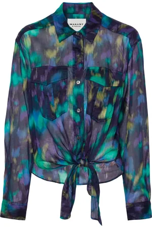 Isabel Marant Nath tie-dye pattern shirt